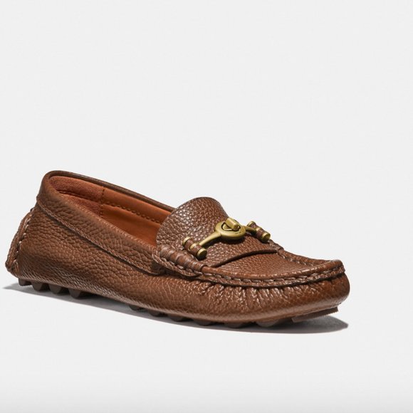 NIB-Coach Crosby Turnlock Driver,G2672 SADDLE,size 5.5, Very Soft & comfortable - Picture 5 of 16